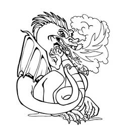 Coloring page: Dragon (Characters) #148420 - Free Printable Coloring Pages