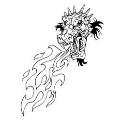 Coloring page: Dragon (Characters) #148436 - Free Printable Coloring Pages