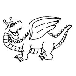 Coloring page: Dragon (Characters) #148440 - Free Printable Coloring Pages