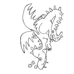 Coloring page: Dragon (Characters) #148454 - Free Printable Coloring Pages
