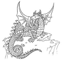 Coloring page: Dragon (Characters) #148473 - Free Printable Coloring Pages