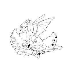 Coloring page: Dragon (Characters) #148481 - Free Printable Coloring Pages