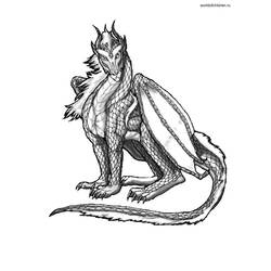 Coloring page: Dragon (Characters) #148483 - Free Printable Coloring Pages