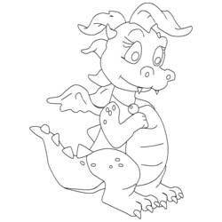 Coloring page: Dragon (Characters) #148488 - Free Printable Coloring Pages