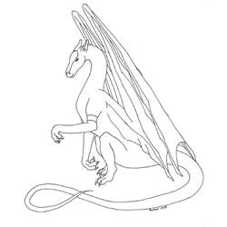 Coloring page: Dragon (Characters) #148492 - Free Printable Coloring Pages