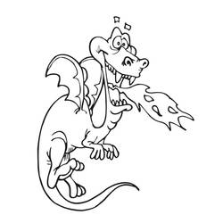 Coloring page: Dragon (Characters) #148510 - Free Printable Coloring Pages