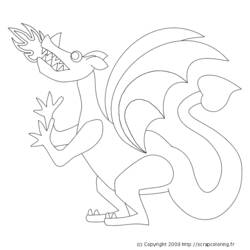 Coloring page: Dragon (Characters) #148513 - Free Printable Coloring Pages