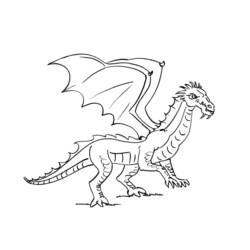 Coloring page: Dragon (Characters) #148527 - Free Printable Coloring Pages