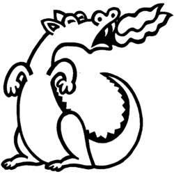 Coloring page: Dragon (Characters) #148531 - Free Printable Coloring Pages
