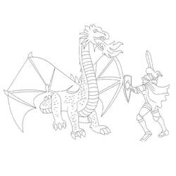 Coloring page: Dragon (Characters) #148538 - Free Printable Coloring Pages