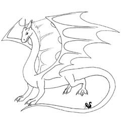 Coloring page: Dragon (Characters) #148562 - Free Printable Coloring Pages