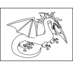 Coloring page: Dragon (Characters) #148592 - Free Printable Coloring Pages