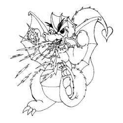 Coloring page: Dragon (Characters) #148603 - Free Printable Coloring Pages