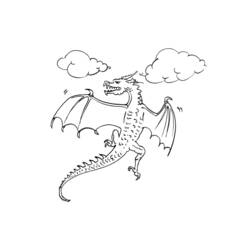 Coloring page: Dragon (Characters) #148617 - Free Printable Coloring Pages