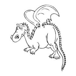 Coloring page: Dragon (Characters) #148624 - Free Printable Coloring Pages
