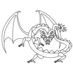 Dragon (Characters) coloring page #173288 to print and color
