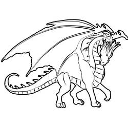 Dragon (Characters) coloring page #173296 to print and color