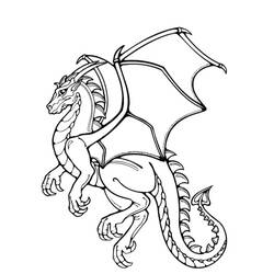 Dragon (Characters) coloring page #173298 to print and color