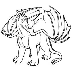 Dragon (Characters) coloring page #173307 to print and color