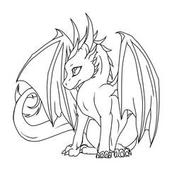 Dragon (Characters) coloring page #173314 to print and color