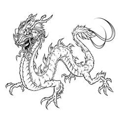 Coloring page: Dragon (Characters) #5698 - Free Printable Coloring Pages