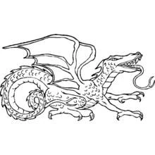 Coloring page: Dragon (Characters) #5710 - Free Printable Coloring Pages