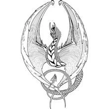 Dragon (Characters) coloring page #5795 to print and color