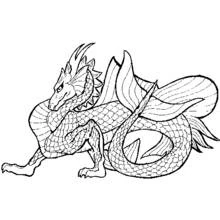 Dragon (Characters) coloring page #5870 to print and color