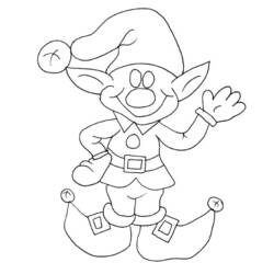 Coloring page: Elf (Characters) #93869 - Free Printable Coloring Pages