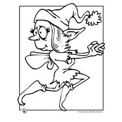 Coloring page: Elf (Characters) #93885 - Free Printable Coloring Pages