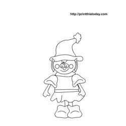 Coloring page: Elf (Characters) #93967 - Free Printable Coloring Pages