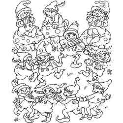 Coloring page: Elf (Characters) #93981 - Free Printable Coloring Pages