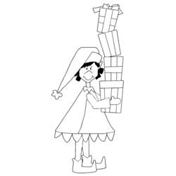 Coloring page: Elf (Characters) #94005 - Free Printable Coloring Pages