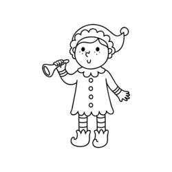 Coloring page: Elf (Characters) #94056 - Free Printable Coloring Pages