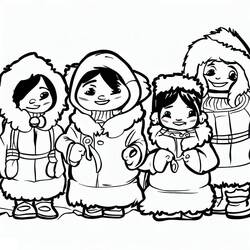 Eskimo (Characters) coloring page #191303 to print and color