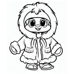 Eskimo (Characters) coloring page #191306 to print and color