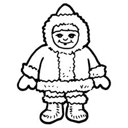 Eskimo (Characters) coloring page #191310 to print and color