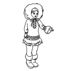Eskimo (Characters) coloring page #191316 to print and color