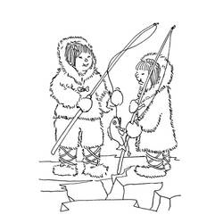 Eskimo (Characters) coloring page #191317 to print and color