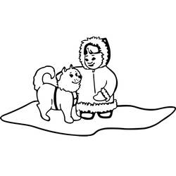 Eskimo (Characters) coloring page #191318 to print and color