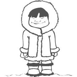 Eskimo (Characters) coloring page #191331 to print and color