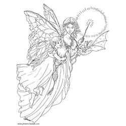 Coloring page: Fairy (Characters) #95791 - Free Printable Coloring Pages