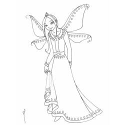 Coloring page: Fairy (Characters) #95792 - Free Printable Coloring Pages