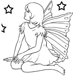 Coloring page: Fairy (Characters) #95840 - Free Printable Coloring Pages