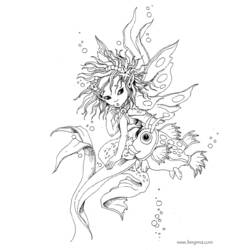 Coloring page: Fairy (Characters) #95883 - Free Printable Coloring Pages