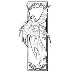 Coloring page: Fairy (Characters) #95886 - Printable coloring pages