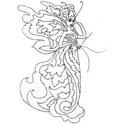 Coloring page: Fairy (Characters) #95910 - Free Printable Coloring Pages