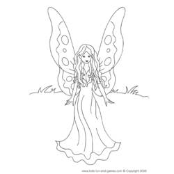 Coloring page: Fairy (Characters) #95931 - Free Printable Coloring Pages