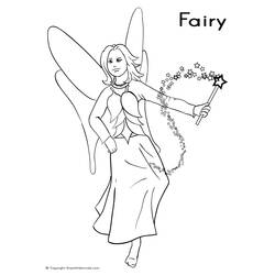 Coloring page: Fairy (Characters) #95949 - Free Printable Coloring Pages
