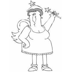 Coloring page: Fairy (Characters) #96008 - Free Printable Coloring Pages